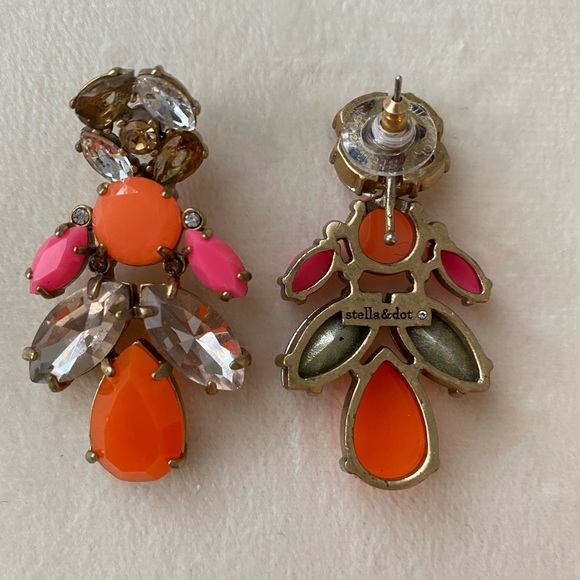 Vibrant Stella & Dot dangle earrings. Costume jewellery. - Picture 2 of 2